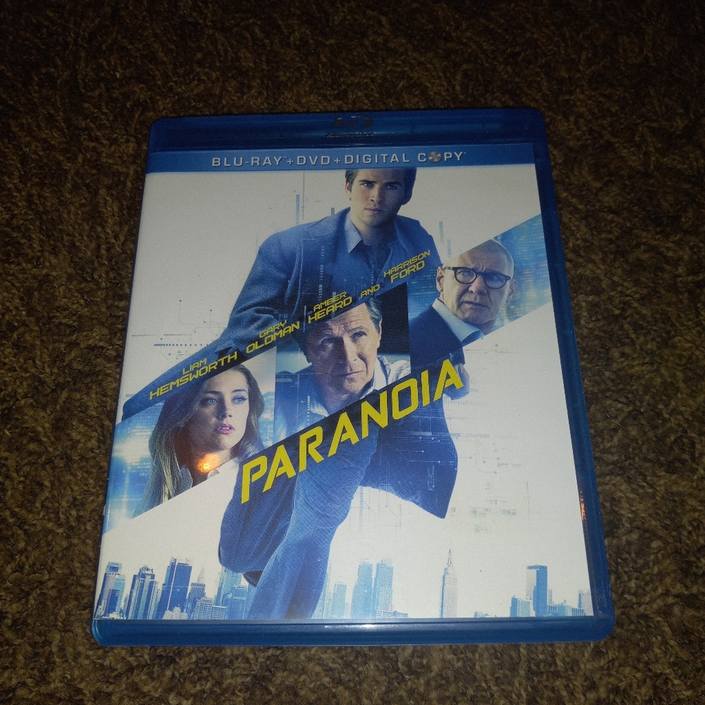 Paranoia Movie Bluray not tested